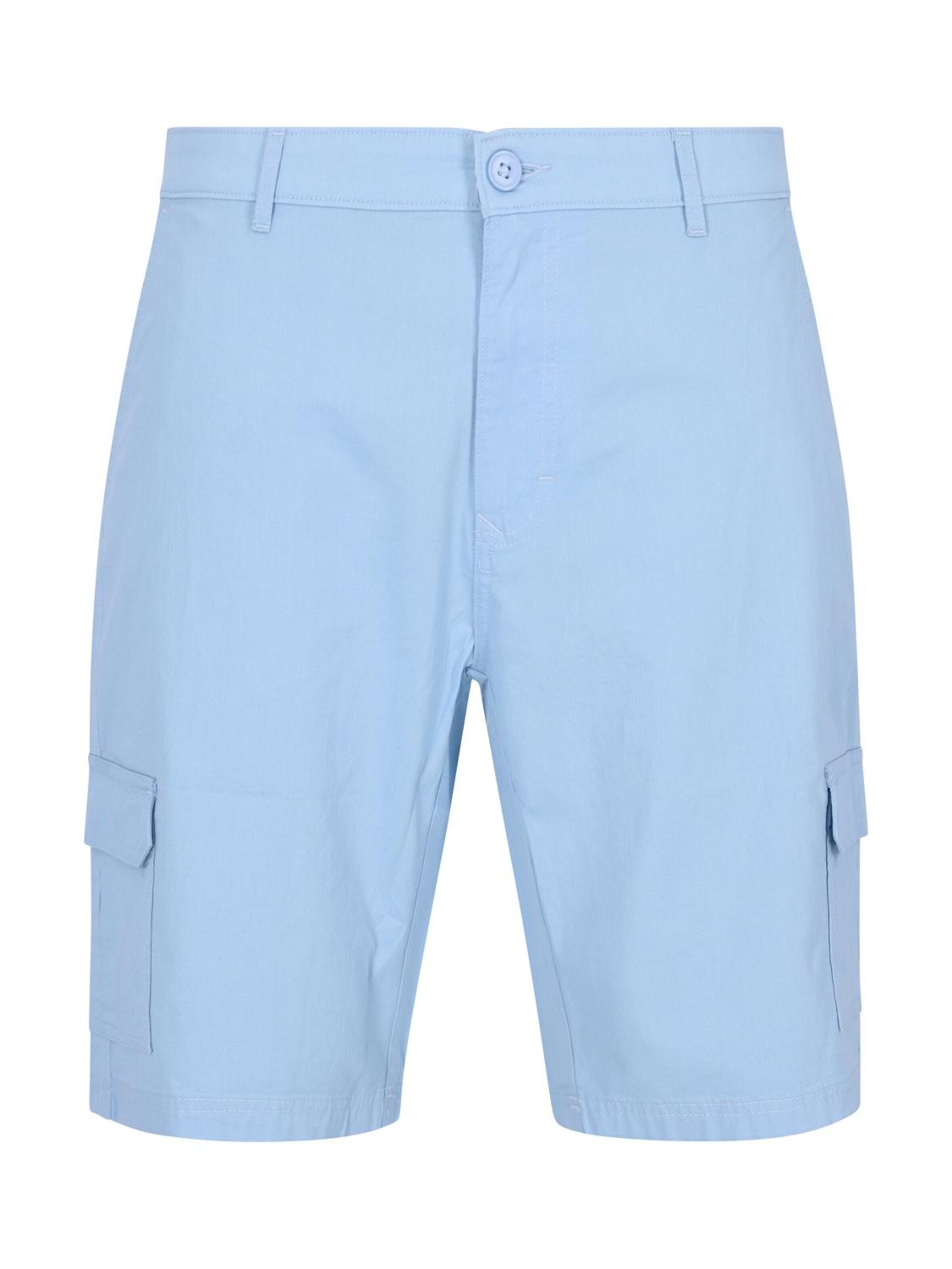 HAJO Pants 'elastische Bermudashort mit Cargotaschen' in Blue: front
