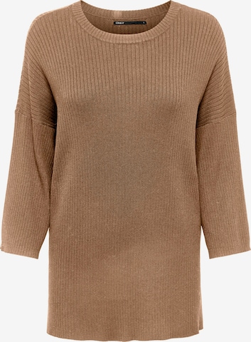 ONLY Sweater 'Mia Meddi' in Brown: front