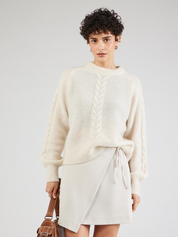 OBJECT Pullover 'OBJNette' in Beige: Vorderseite