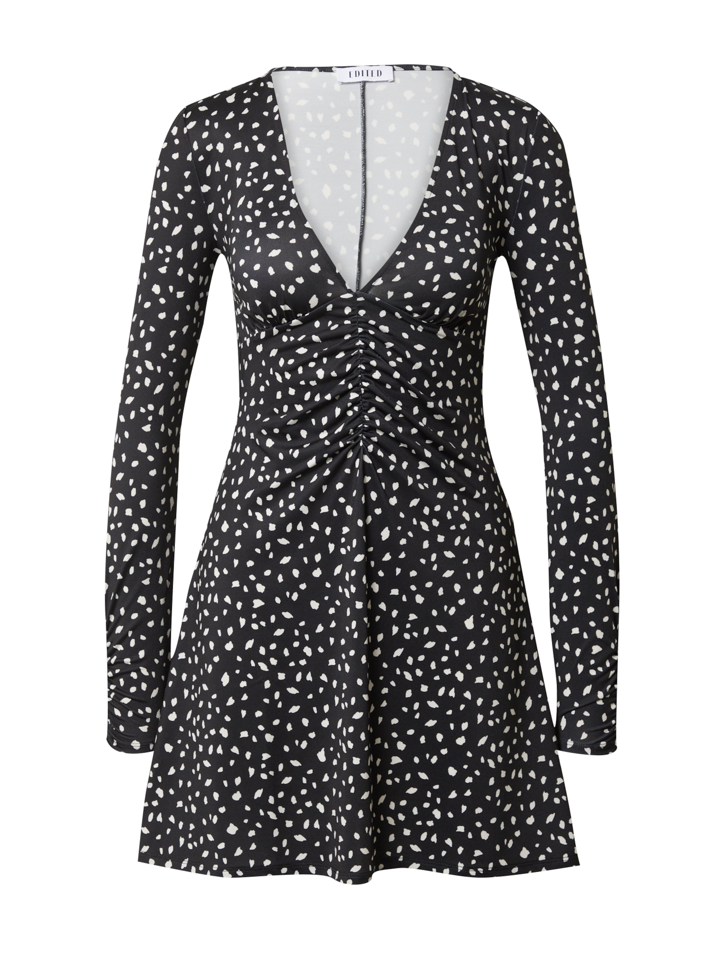 EDITED Jurk 'Mariele' in Zwart: voorkant