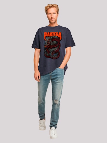 F4NT4STIC Shirt 'Pantera Venomous Snake' in Blauw
