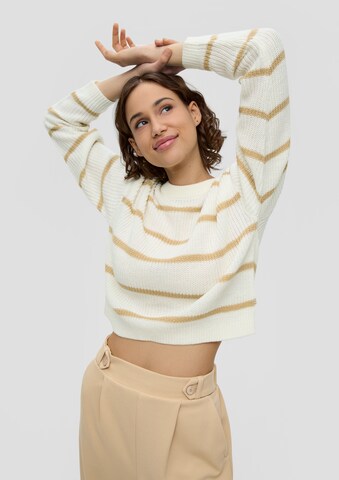 QS Sweater in White: front