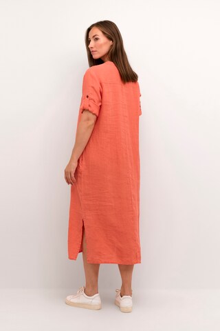 Cream Shirt Dress 'Bellis' in Orange