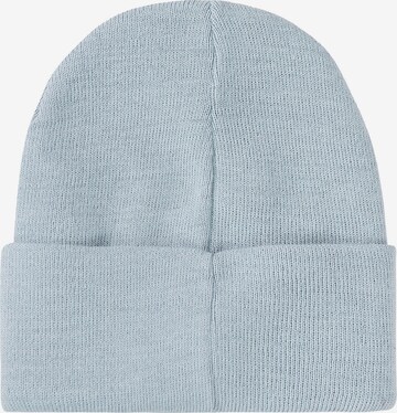 smiler. Beanie 'Snuggy.' in Blue: front