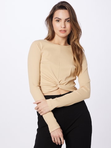 Noisy may Shirt 'DRAKEY' in Beige: front