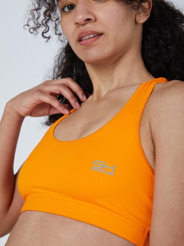 SPORTKIND Bralette Sports bra 'Wide Straps' in Orange: front