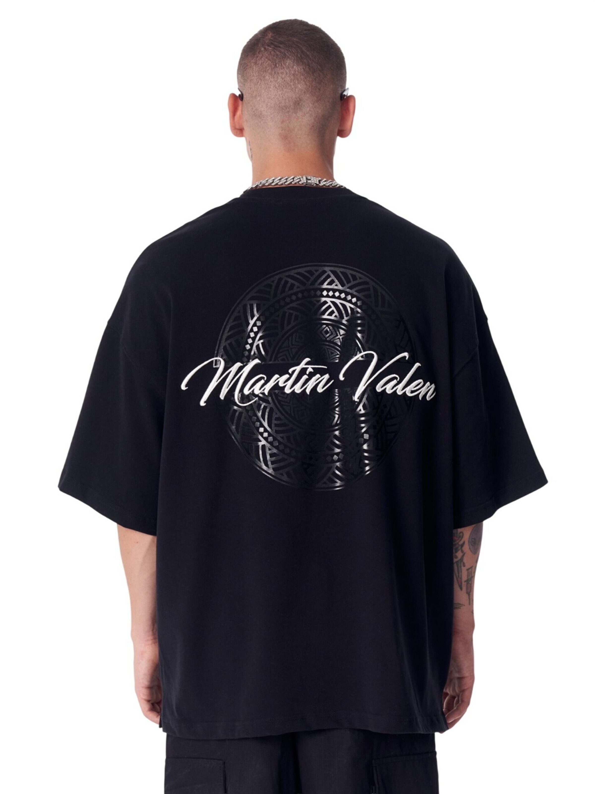MARTIN VALEN Shirt in Zwart