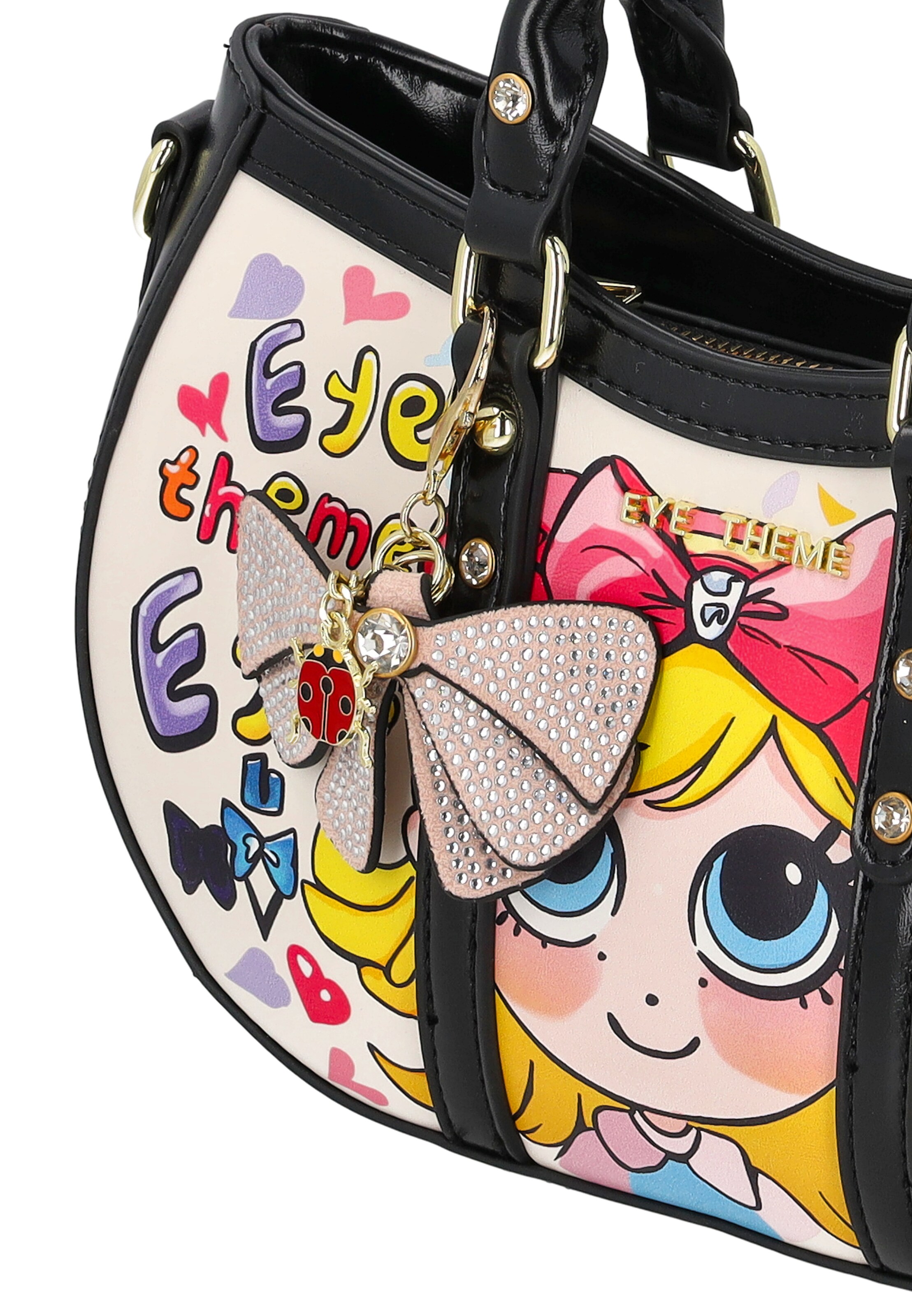 MYMO - Bolso de mano 'POP EYETHEME' en negro