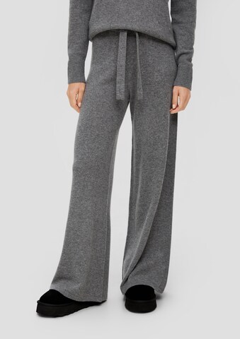 Wide Leg Pantalon s.Oliver en gris : devant