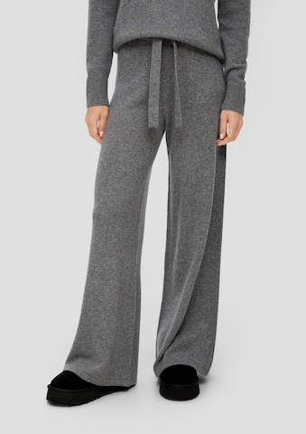 Wide Leg Pantalon s.Oliver en gris : devant