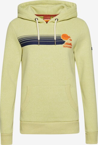 Sweat de sport ' Vintage ' Superdry en jaune : devant