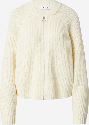 EDITED Knit Cardigan 'Rani' in Beige: front