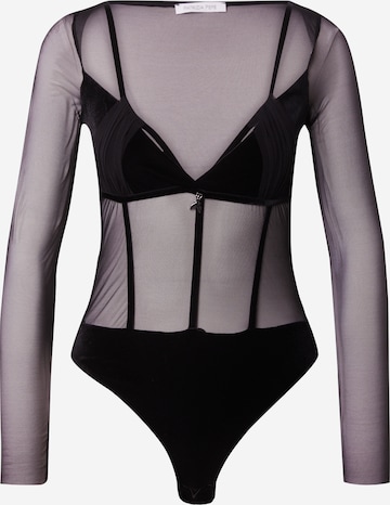 PATRIZIA PEPE Body 'MAGLIA' in Schwarz: Vorderseite