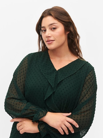 Camicia da donna 'SILVIA' di Zizzi in verde
