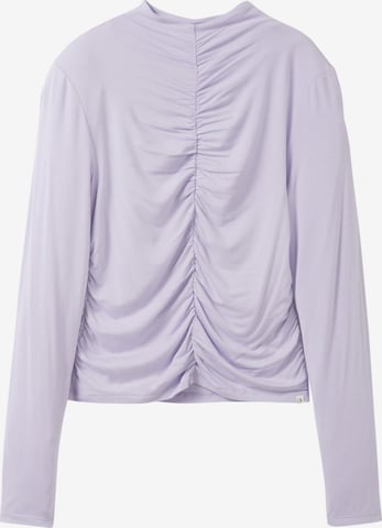 T-shirt TOM TAILOR DENIM en violet : devant