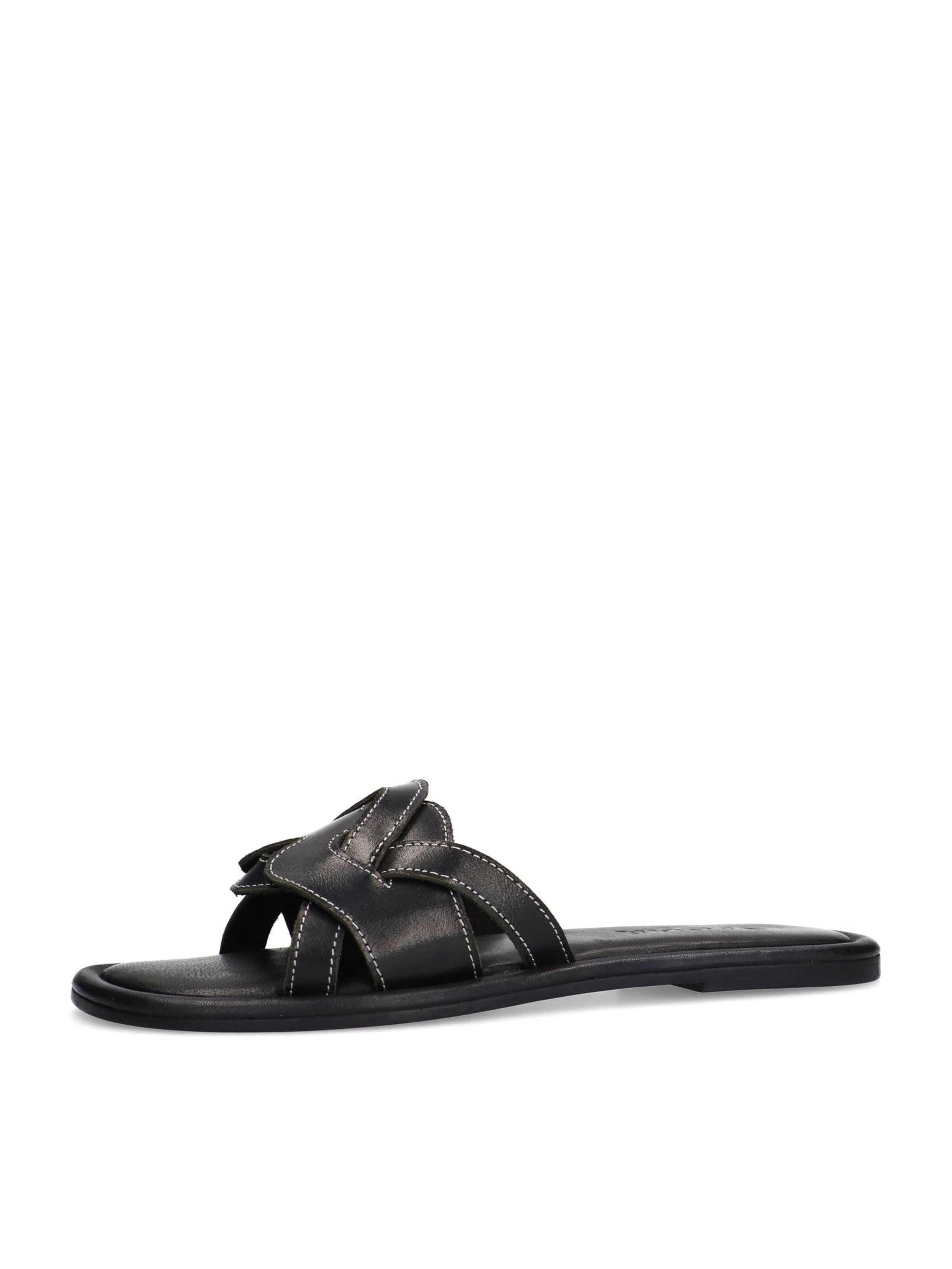 Mule SACHA en noir : devant