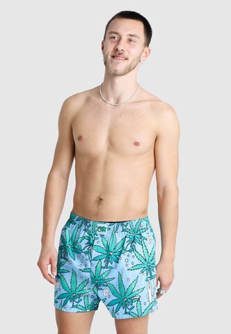 Lousy Livin Boxershorts 'Weedy & Broccoli' in Blau