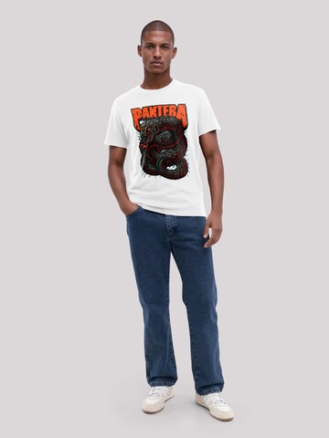 T-Shirt 'Pantera Venomous Snake' F4NT4STIC en blanc