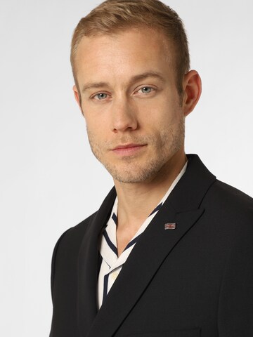 Finshley & Harding London Slimfit Sakko ' Brixdon-Double ' in Blau