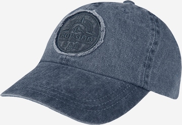 Hatland Cap 'Ymir' in Blau: Vorderseite