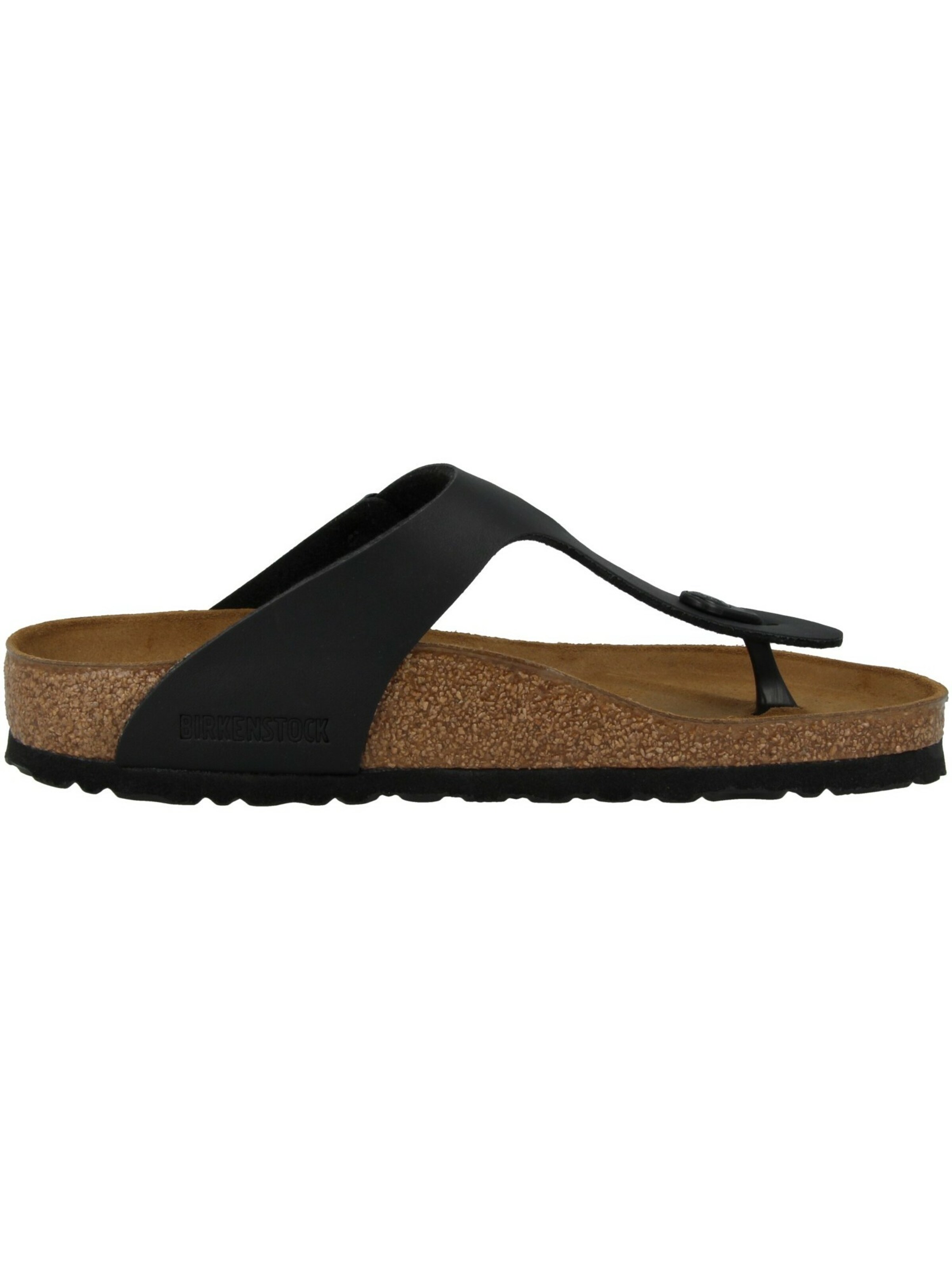 BIRKENSTOCK Teenslippers 'Gizeh' in Zwart