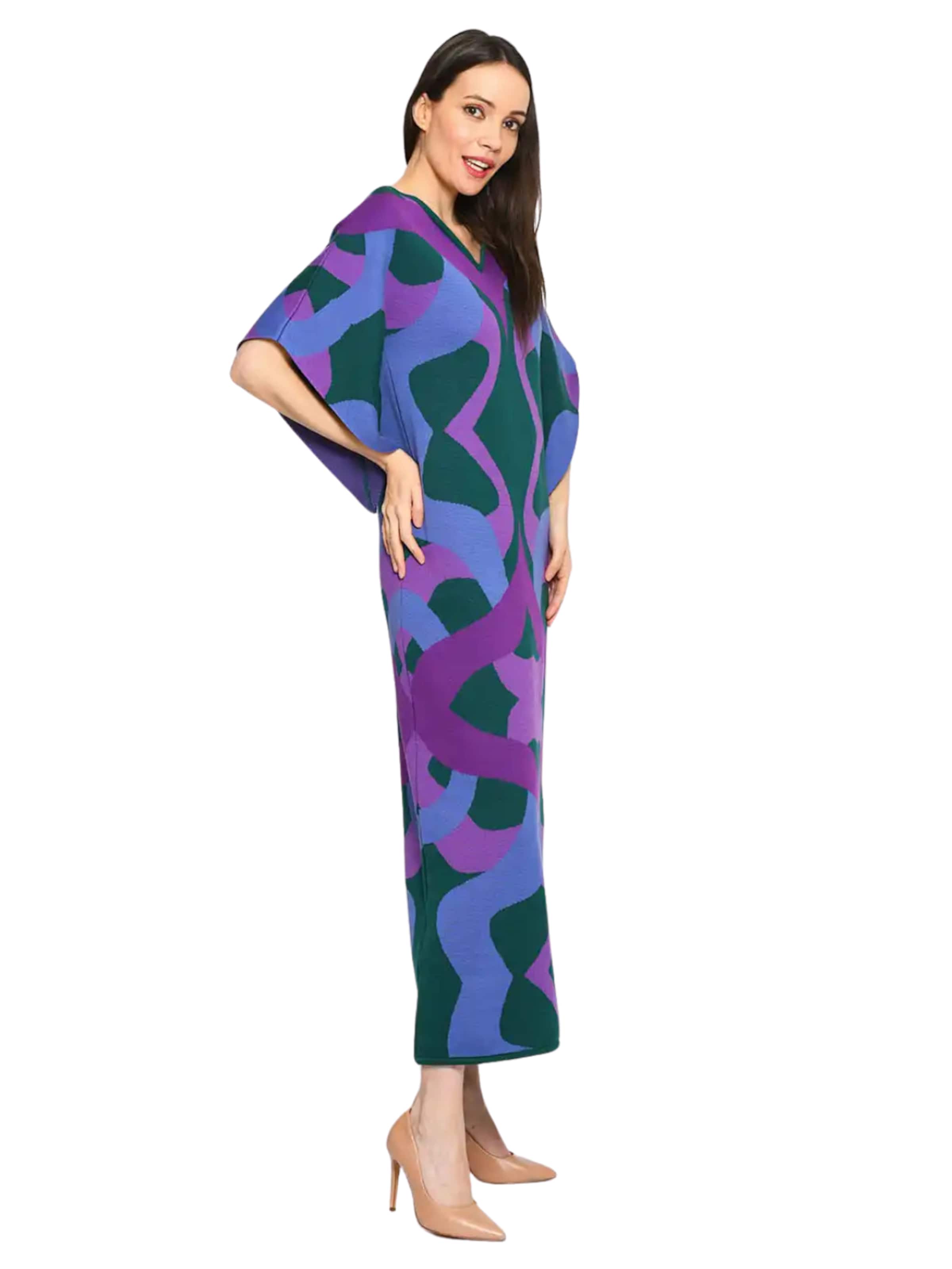 Csillag Zsuzsi - Vestido de punto 'Dreamgate - Tulip' en verde