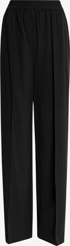 Marks & Spencer Wide leg Pleated Pants in Black: front