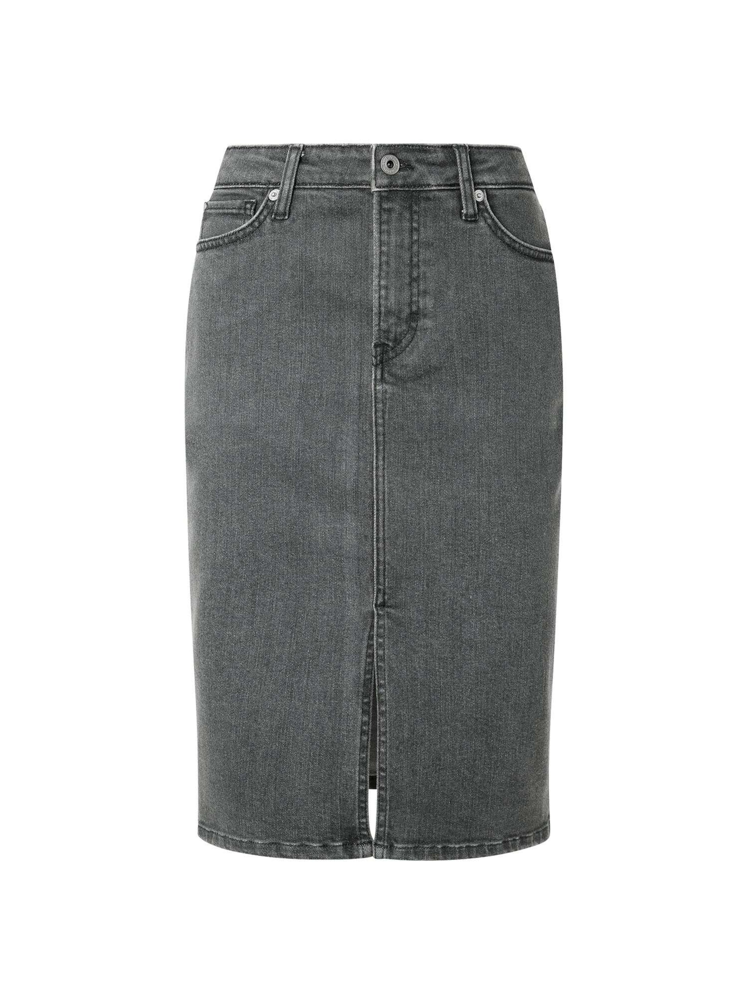 Pepe Jeans Rock in Grau: Vorderseite
