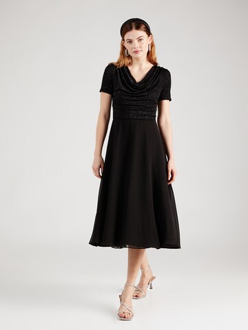 Vera Mont Cocktail Dress in Black: front