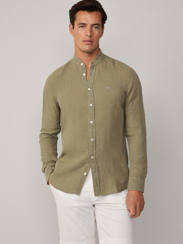 Hackett London Regular Fit Hemd in Grün: Vorderseite