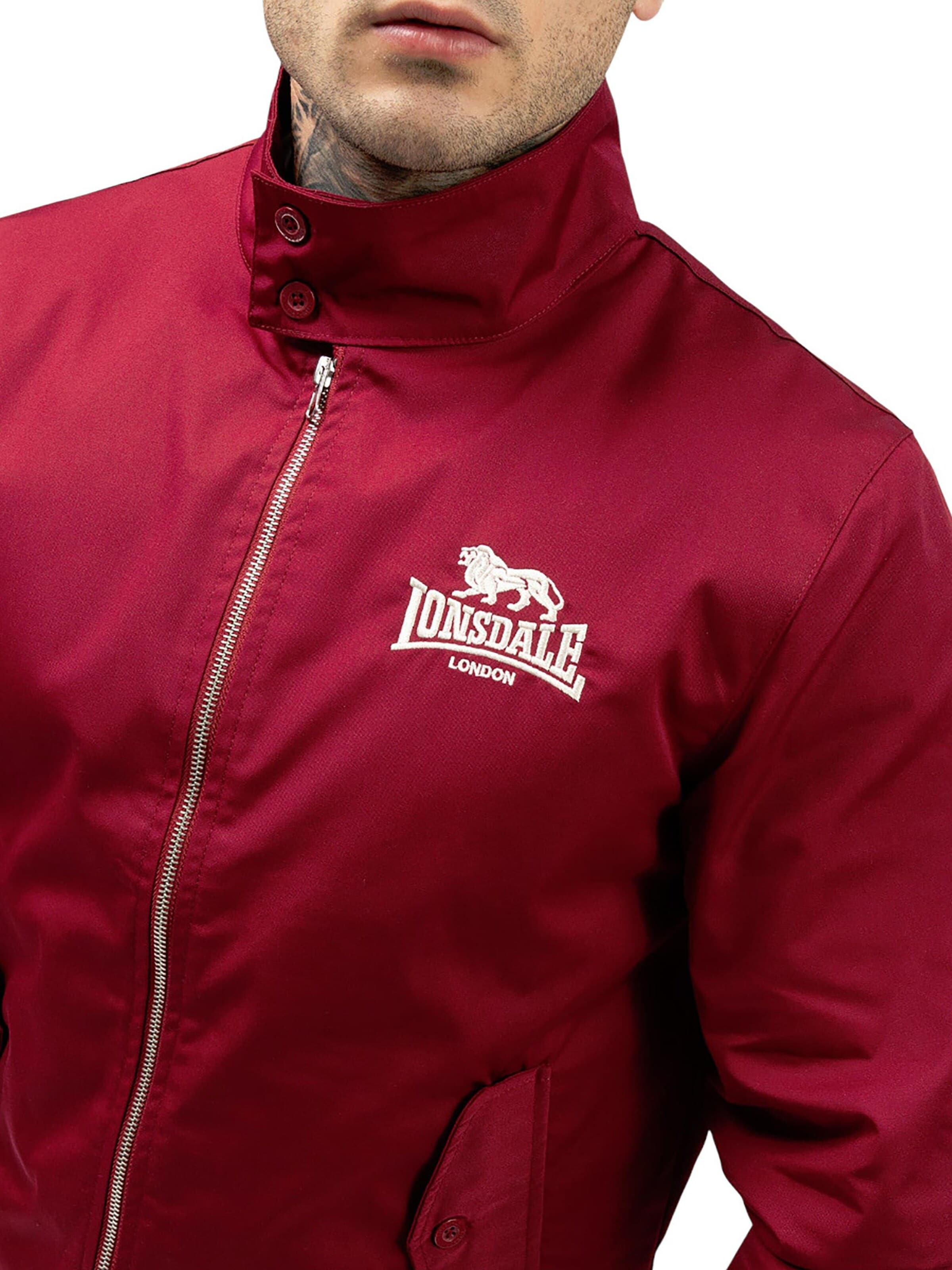 Veste mi-saison 'Classic' LONSDALE en rouge