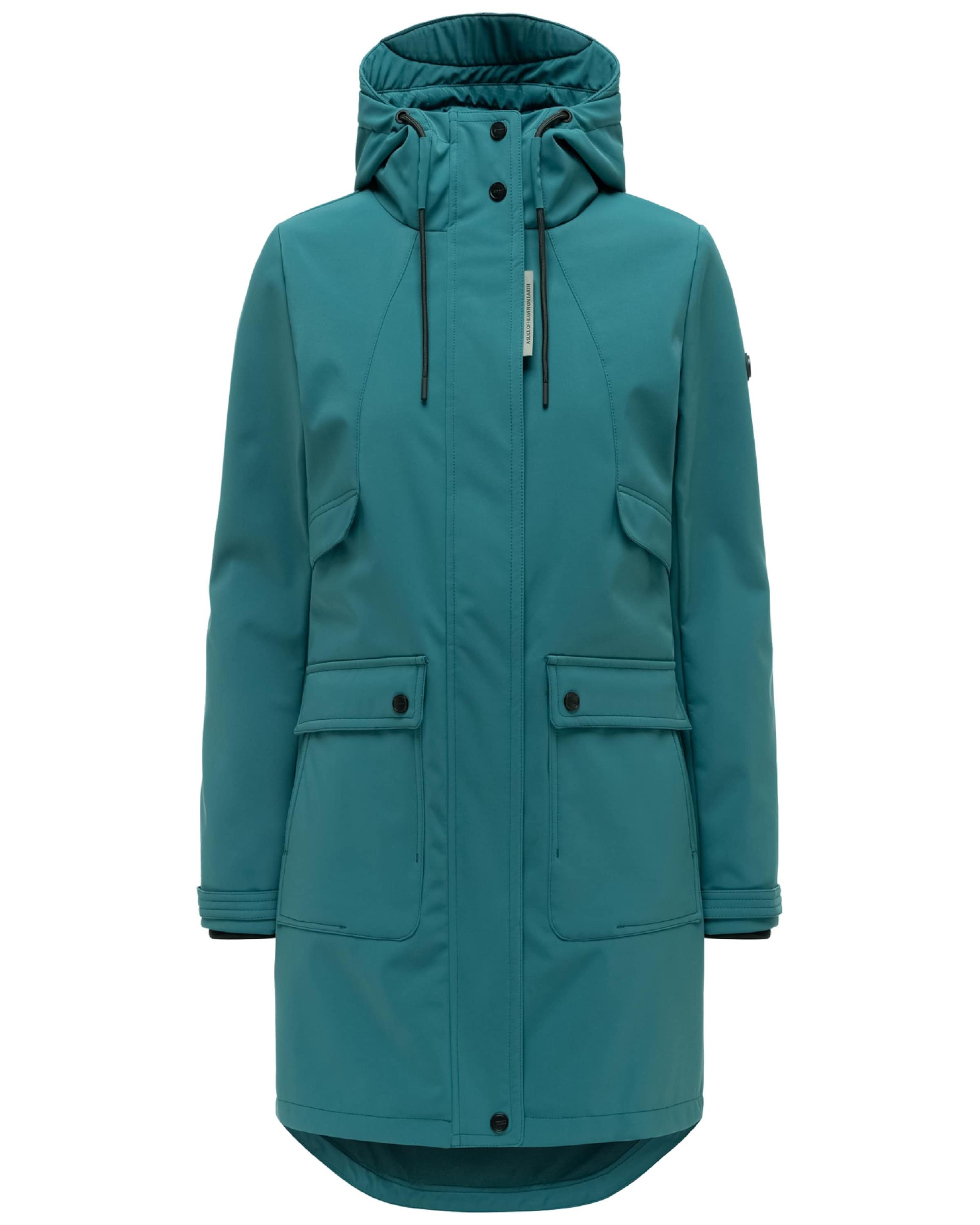 Manteau fonctionnel 'Morgennebel 14' NAVAHOO en vert : devant