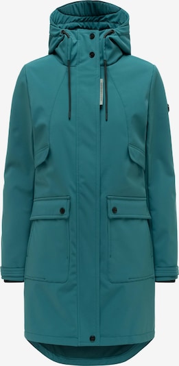 NAVAHOO Funktionsmantel 'Morgennebel 14' in XS in petrol, Produktansicht