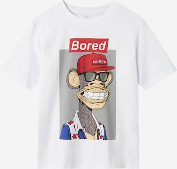 LMTD T-shirt 'Bored Ape' i vit: framsida