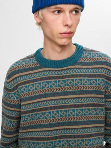 SELECTED HOMME Sweater 'FADE' in Blue