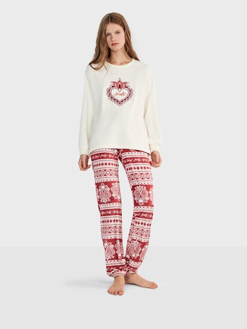 Gisela - Pijama en blanco: frente