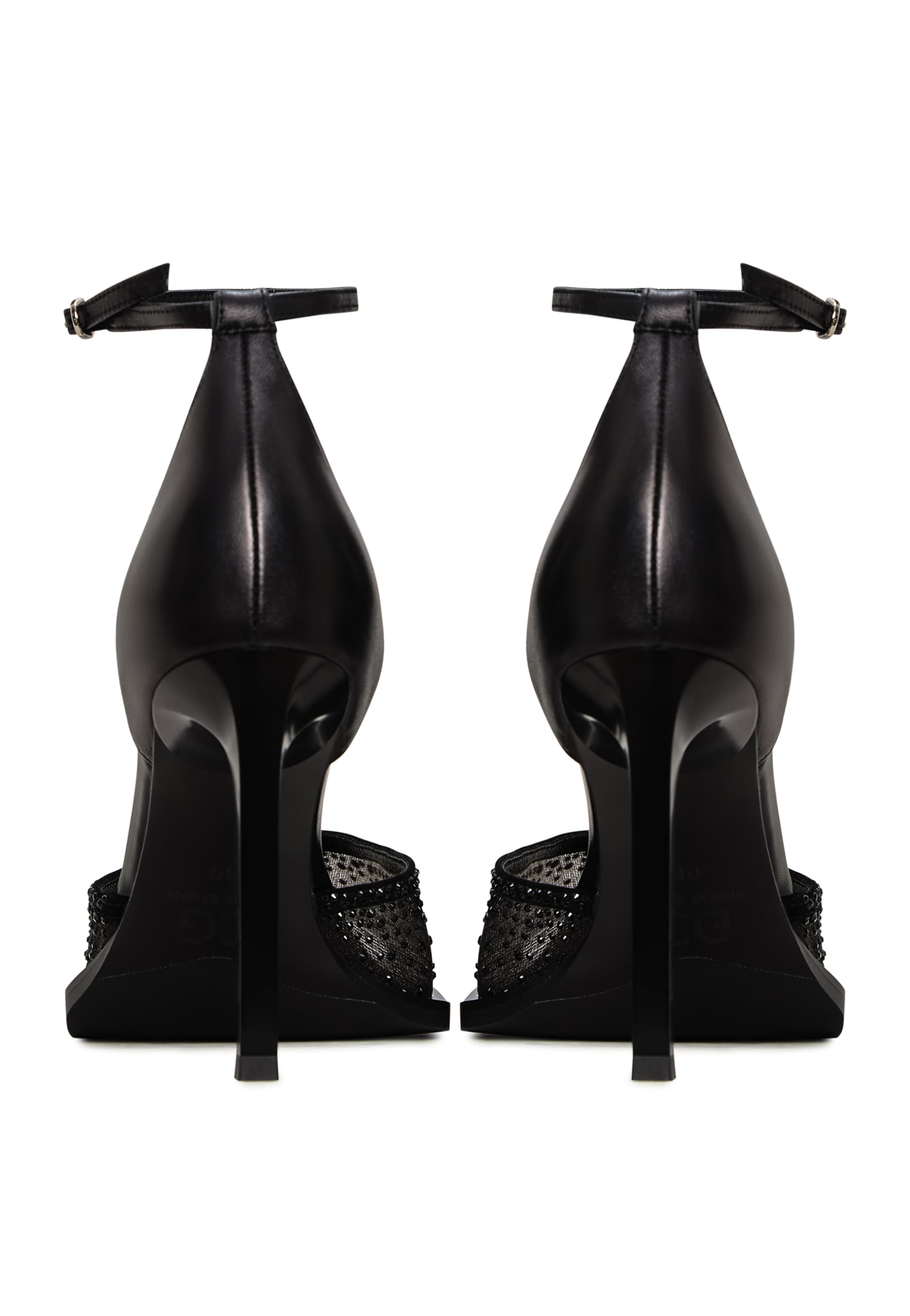 CESARE GASPARI Strap sandal in Black