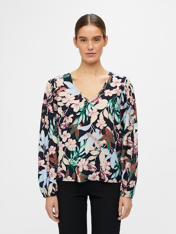 OBJECT Blouse 'PARIS LEONORA' in Zwart: voorkant