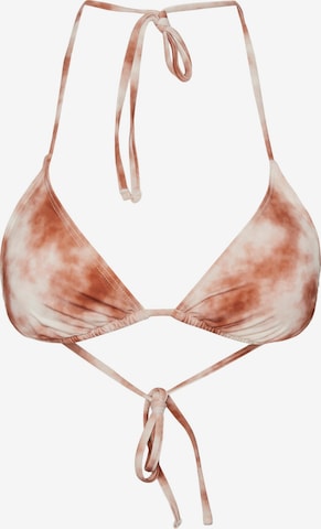 Hauts de bikini 'BAOMI' PIECES en marron : devant