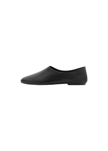 MANGO Ballet Flats 'Soul' in Black: front