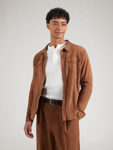 FREAKY NATION Overgangsjakke 'Weston-FN' i brun: forside