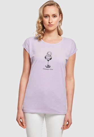 Mister Tee Shirt 'Champagne' in Purple: front