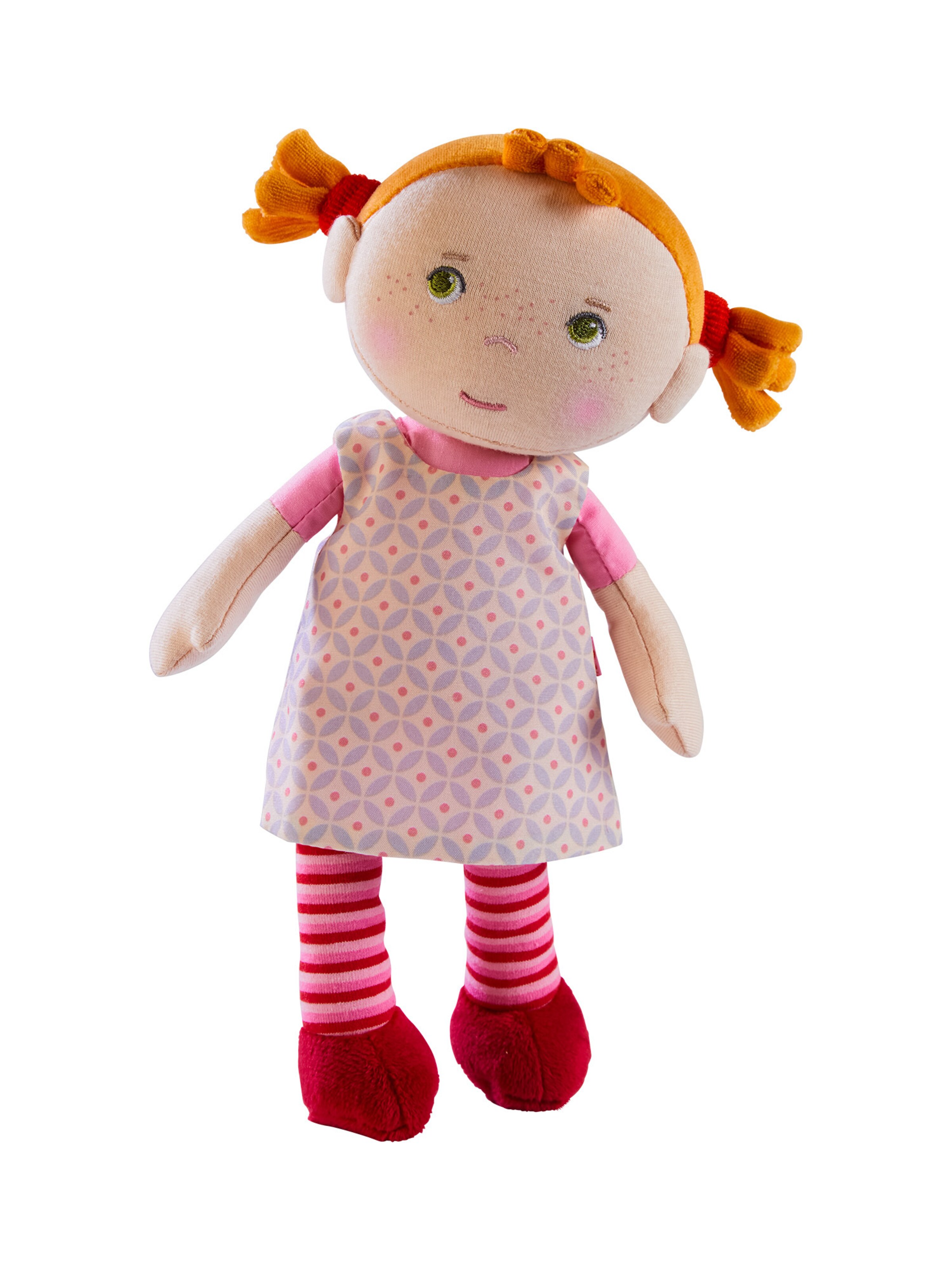 HABA Stoffpuppe ' Kuschelpuppe Roya ' in Mischfarben: Vorderseite