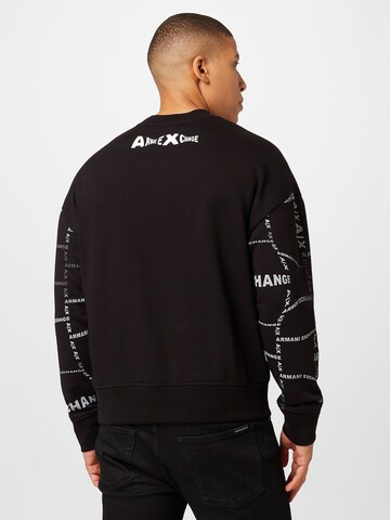 ARMANI EXCHANGE Sweatshirt in Zwart