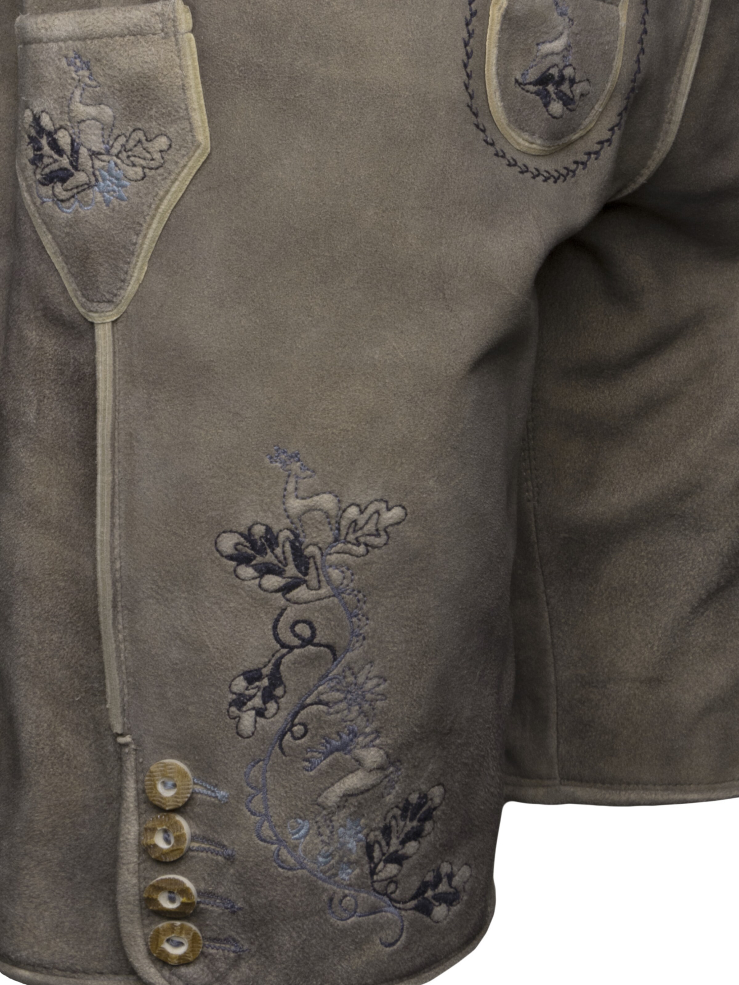 Krüger Buam Regular Traditional Pants 'Keanu' in Brown