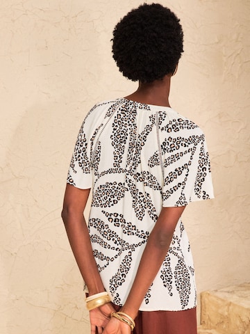 love & roses Blouse in Beige