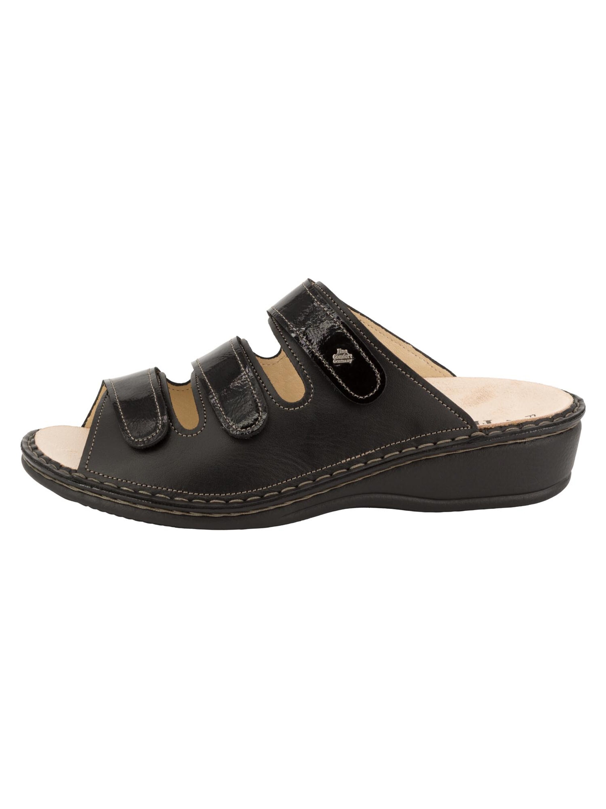 Finn Comfort Mules 'PISA' in Black: front