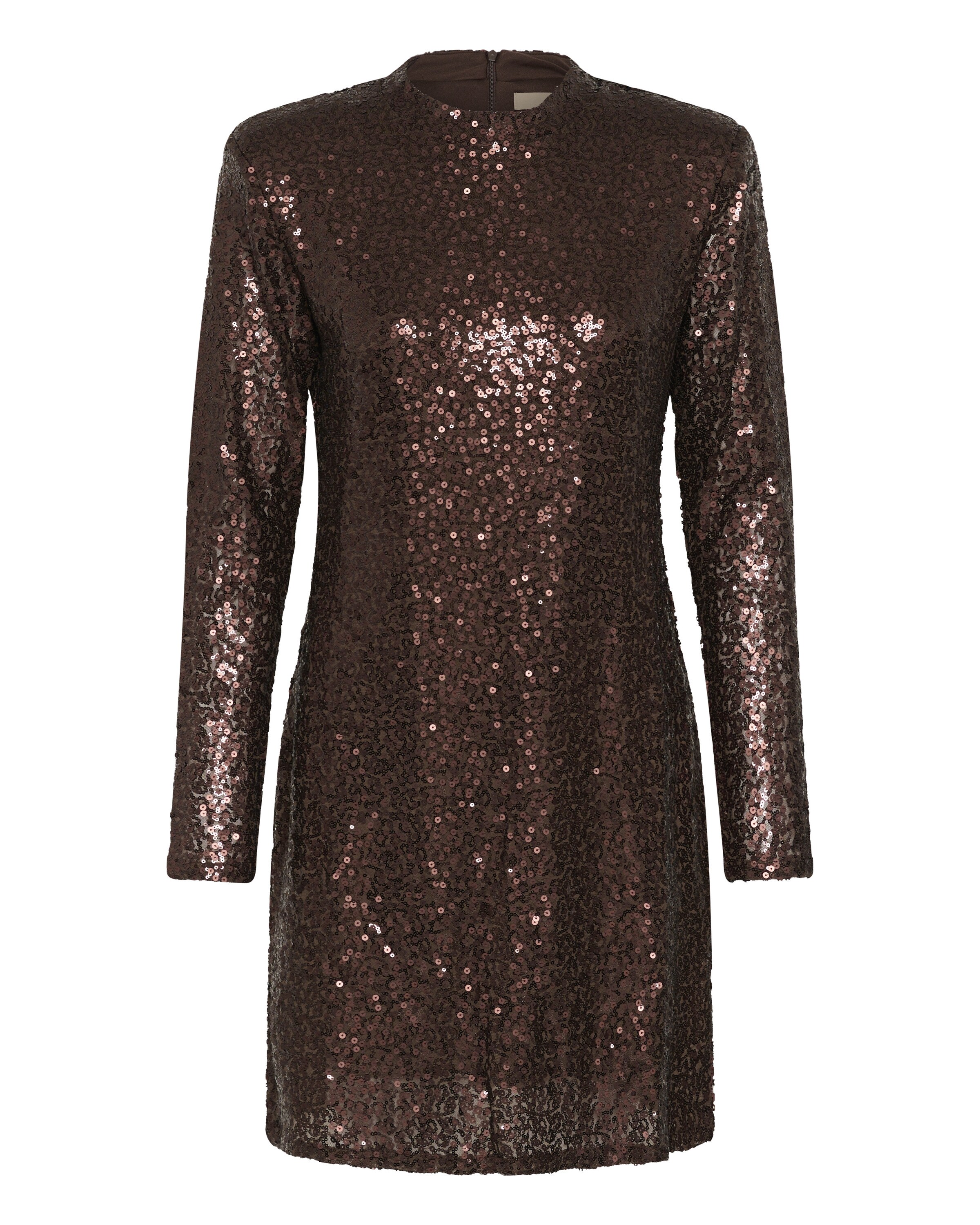 Robe 'NYNNA' CULTURE en marron : devant