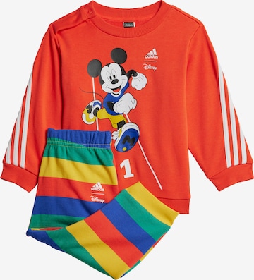 ADIDAS SPORTSWEAR Träningsdräkt 'Disney Mickey Mouse' i röd: framsida