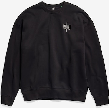 G-Star RAW Sweatshirt in Zwart: voorkant